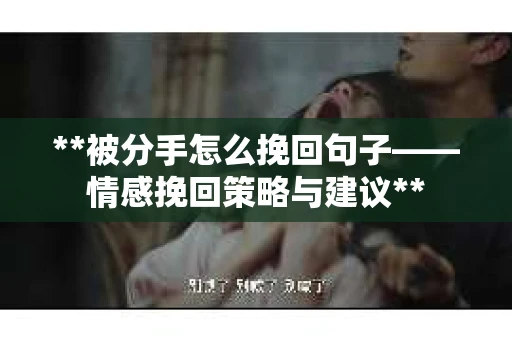 **被分手怎么挽回句子——情感挽回策略与建议**