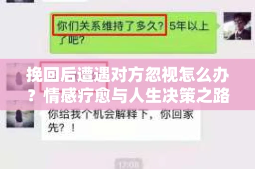 挽回后遭遇对方忽视怎么办？情感疗愈与人生决策之路