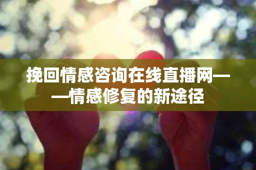 挽回情感咨询在线直播网——情感修复的新途径
