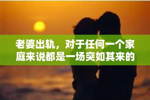 老婆出轨，对于任何一个家庭来说都是一场突如其来的风暴。面对这样的困境，如何挽回婚姻，重拾家庭的和谐，成为了许多人迫切想要了解的问题。今天，我们就来聊聊这个敏感而现实的话题——老婆出轨最好的挽回办法。