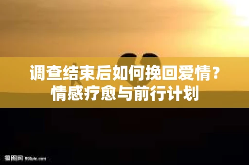 调查结束后如何挽回爱情？情感疗愈与前行计划
