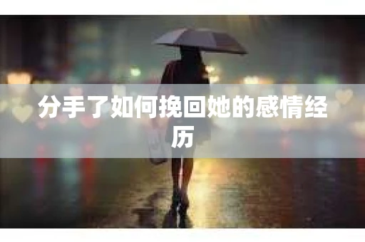 分手了如何挽回她的感情经历
