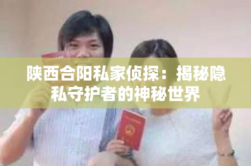 陕西合阳私家侦探：揭秘隐私守护者的神秘世界
