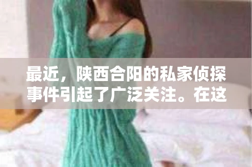 最近，陕西合阳的私家侦探事件引起了广泛关注。在这个信息爆炸的时代，隐私保护显得尤为重要。今天，我们就来聊聊这个事件，看看它背后的一些故事。