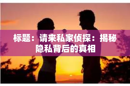 标题：请来私家侦探：揭秘隐私背后的真相