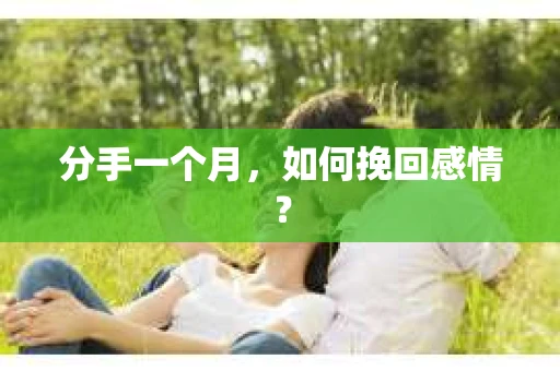 分手一个月，如何挽回感情？
