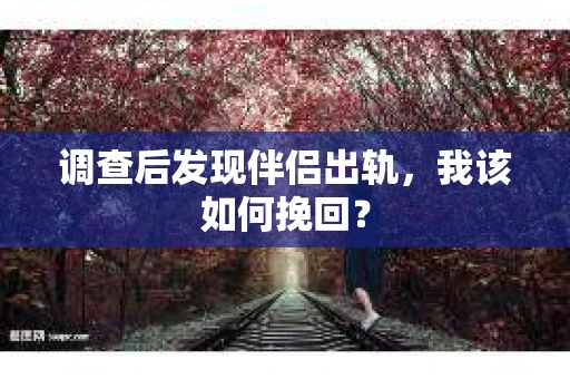 调查后发现伴侣出轨，我该如何挽回？