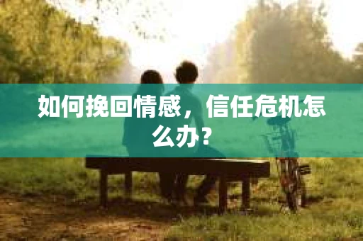 如何挽回情感，信任危机怎么办？